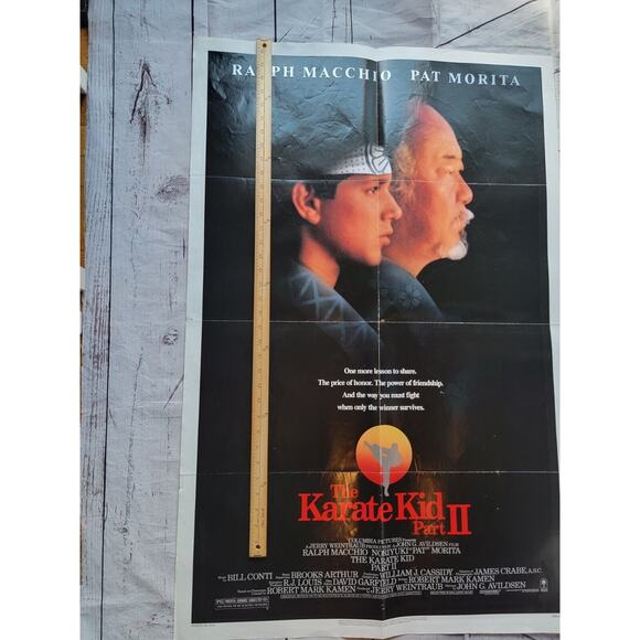 1986 The Karate Kid II Original Movie House Full Sheet Poster - Picture 7 of 8